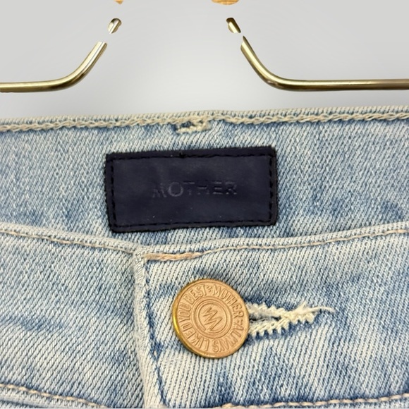 MOTHER The‎ Mid Rise Dazzler Ankle Fray Sz 25 - Picture 4 of 16